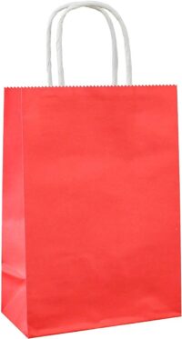 Bestby - Kraft Paper Gift Bags(12 Pack) - Red - XL