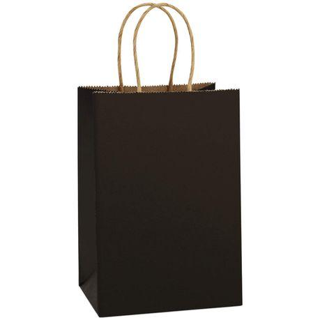 Bestby - Kraft Paper Gift Bags(12 Pack) - Black - XL