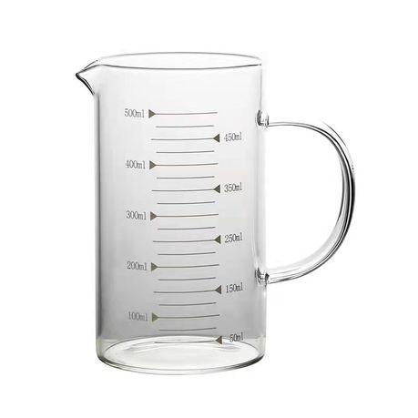 500ML/1000ML Durable Borosilicate Glass Measuring Cup - 16 cm