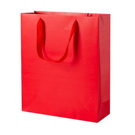 Premium Paper Gift Bags (12 Pack) -M(20*9.5*28CM) - Red