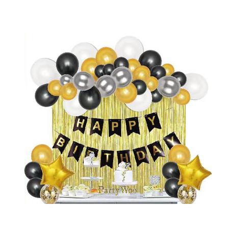 Balloon Arch Garland Kit (All in One Party Decor 53 Pieces) - Silver