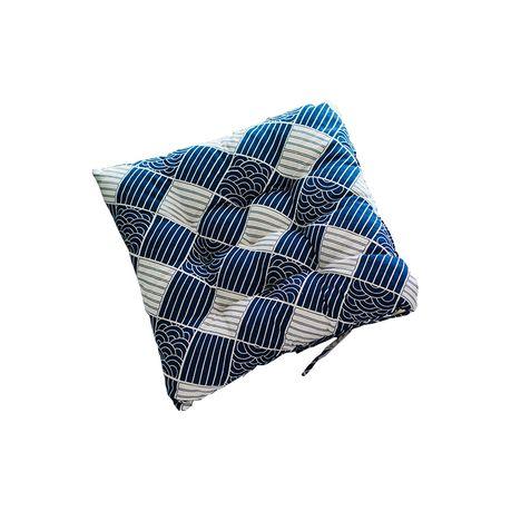 Bestby - Square Chair Seat Patio Cushion (40x40x6cm) - Blue