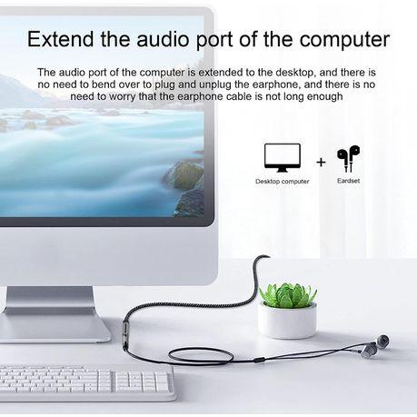 3.5mm Male-to-Female AUX Audio Cable(3 Meter) - 2 Pack - Image 5