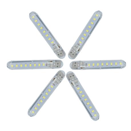 AICOM LED USB Stick Emergency Light for Power Bank(6 Pack) - Cool White