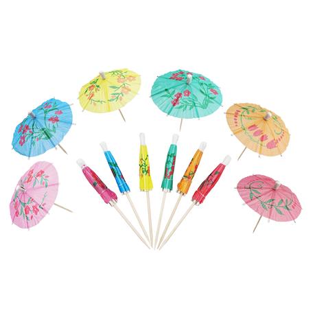 Bestby - Cocktail Umbrella Picks for Drink or Food Decoration - 200 Pieces