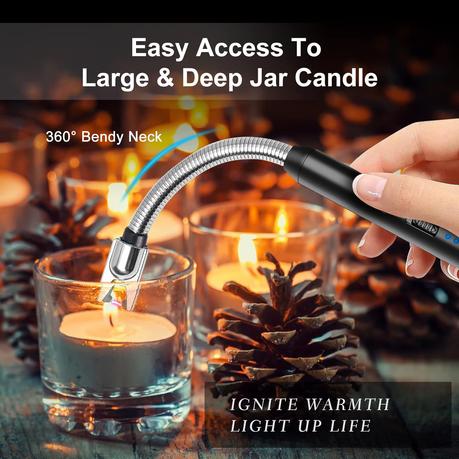 AICOM - 2PCS Rechargeable Electric Arc Lighters without Gas and Flame - Image 5