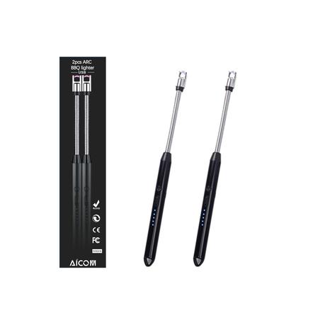 AICOM - 2PCS Rechargeable Electric Arc Lighters without Gas and Flame - Image 7