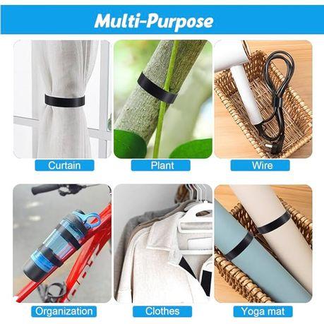 AICOM - 10m Hook Loop Cable Ties Fastening Tape Reusable Cable Tie - Image 4