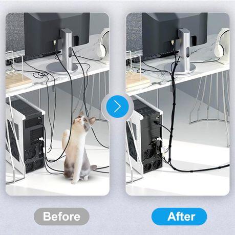 AICOM - 10m Hook Loop Cable Ties Fastening Tape Reusable Cable Tie - Image 5