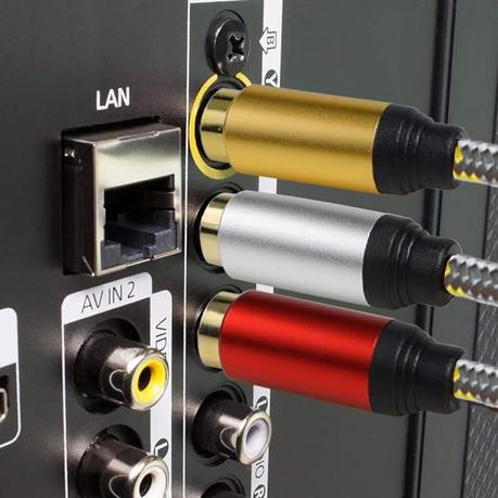 AICOM - 3RCA Male to 3RCA Male Stereo Audio Video Cable(2m) - Image 5