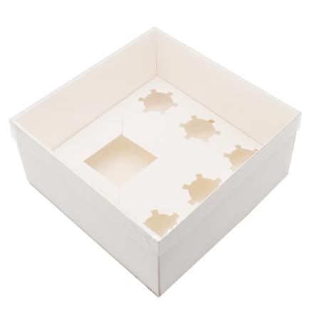 Bestby - Cake Cupcake Dessert Wrapper Box with Clear Window - 10 Pack