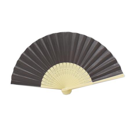 Bestby - 12pcs Paper Folding Hand Fans for Party Decoration DIY or Props - Black