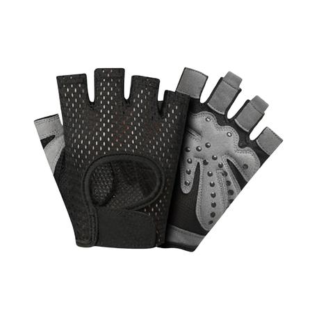 ARFAST - Weightlifting Workout Gloves with Cushioning Pad - Black - L