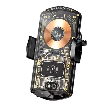 AICOM-Phone Smart Wireless Charger Auto Clamping Holder for Car Air Vent