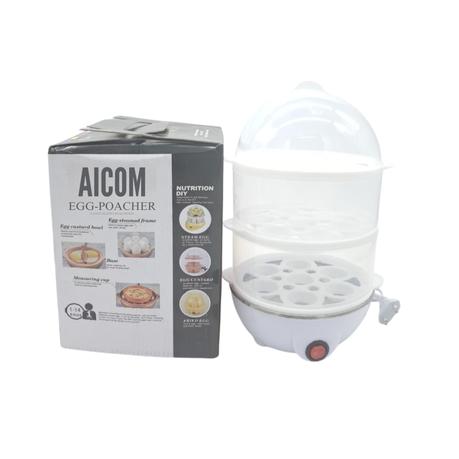 AICOM - 3 Tier Electric 21 Eggs Cooking Boiler 3.5L Compact Food Steamer - Image 6