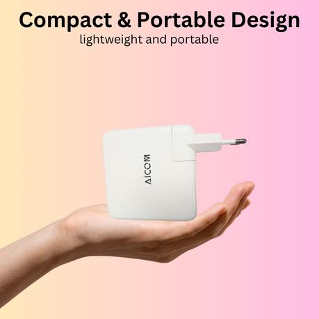 AICOM - 100W High-Speed Type-C Fast Mobile Phone Charger - Image 4