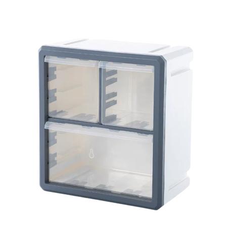 Bestby - 3 Drawers Organizer Storage Box For Stationary/Lego/Jewelry/Parts
