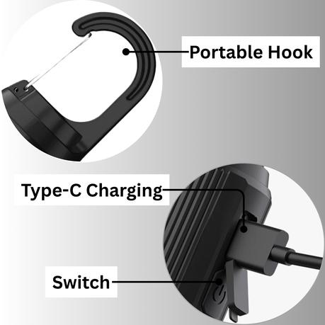 AICOM - 6 Piece Rechargeable LED Camping Light Bulbs with 3 Light Modes - Image 3