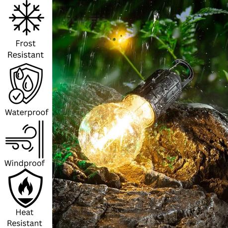 AICOM - 6 Piece Rechargeable LED Camping Light Bulbs with 3 Light Modes - Image 6