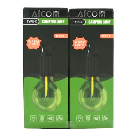 AICOM - 6 Piece Rechargeable LED Camping Light Bulbs with 3 Light Modes - Image 7