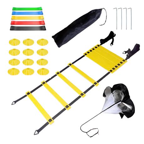 Arfast-Speed & Agility Training Kit Set with Ladder/Cones /Parachute/Bands