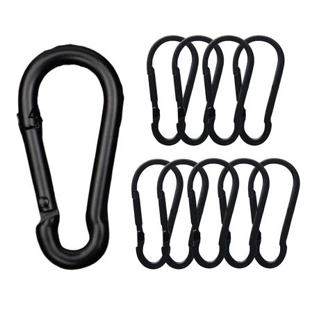 Arfast - 8cm 200kg Carabiner Clip Snap Hook for Outdoor - 10 Pack