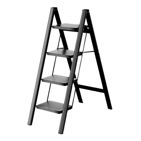Bestby- Foldable 4 Step-Ladder with Wide Anti-Slip Pedal 108cm