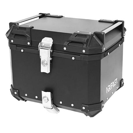 Arfast - 45L Aluminum Alloy Motorcycle Tail Box Top Case Trunk with 2 Locks