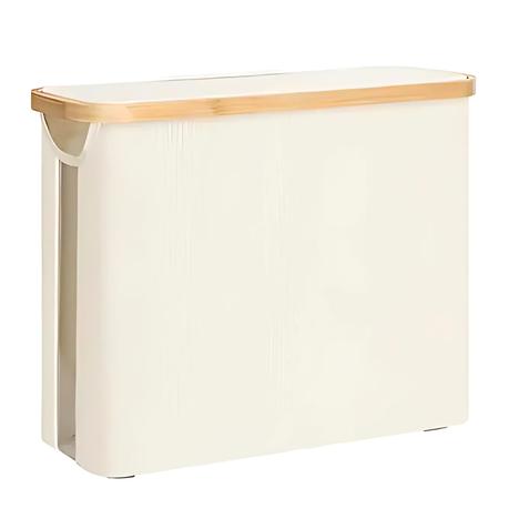 Bestby - Toilet Paper Storage Basket Organiser with Lid - Holds 12 Rolls