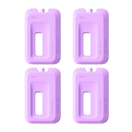 Arfast - 4PCS Reusable Refreezable Ice Packs - Cooler Sheets - Purple