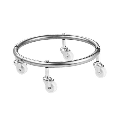 Bestby-Stainless Steel Heavy-Duty Gas Cylinder Trolley with Lockable Wheels