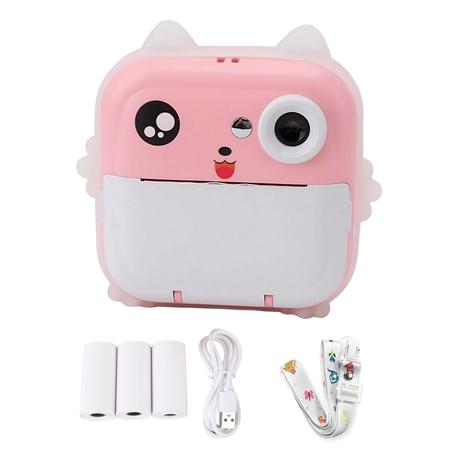 AICOM-Instant Print Camera for Kids With Thermal Printing and Video Capture - Pink
