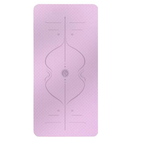 Arfast - Premium TPE Yoga and Pilates Mat With Alignment Lines - Purple