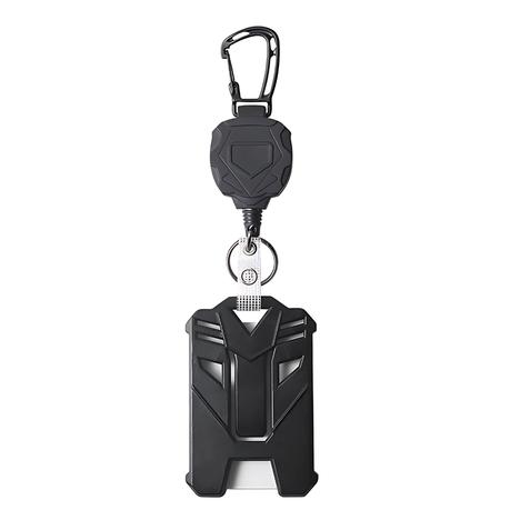 Arfast - Heavy Duty Auto-retractable Key Chain Card Holder with Carabiner
