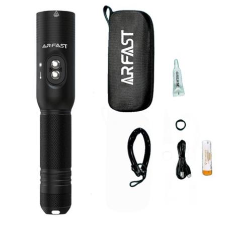 ARFAST-1200LM Scuba Diving Torch Flashlight with Laser for Underwater 100m