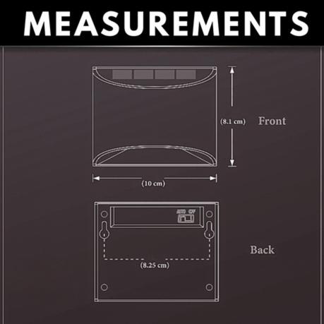 AICOM - Outdoor Stainless Steel Mini Solar Wall Lamp Deck Light (Set of 6) - Warm White