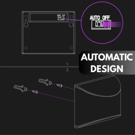 AICOM - Outdoor Stainless Steel Mini Solar Wall Lamp Deck Light (Set of 6) - Warm White - Image 4