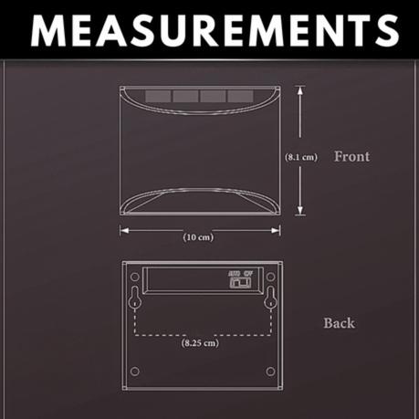 AICOM - Outdoor Stainless Steel Mini Solar Wall Lamp Deck Light (Set of 6) - Warm White - Image 9